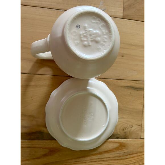 Pfaltzgraff Stoneware "Remembrance" Creamer/Pitcher and Plate PERFECT - Picture 10 of 10